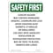 Signmission OSHA, 5" Height, Decal, 5" H, Portrait, Cancer Hazard May Contain Inorganic OS-SF-D-35-V-11044 - alternate 1
